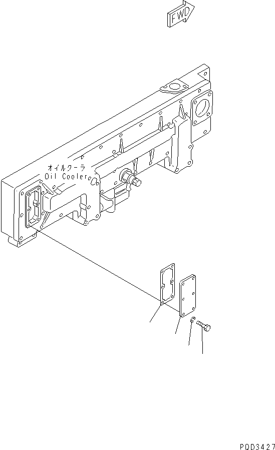 Diesel Generators Komatsu / EGS650       SA6D170A-1(KDP0064C) / WATER LINE COVER (WITHOUT WATER HEATER)(030770 : A3370-A6A1)