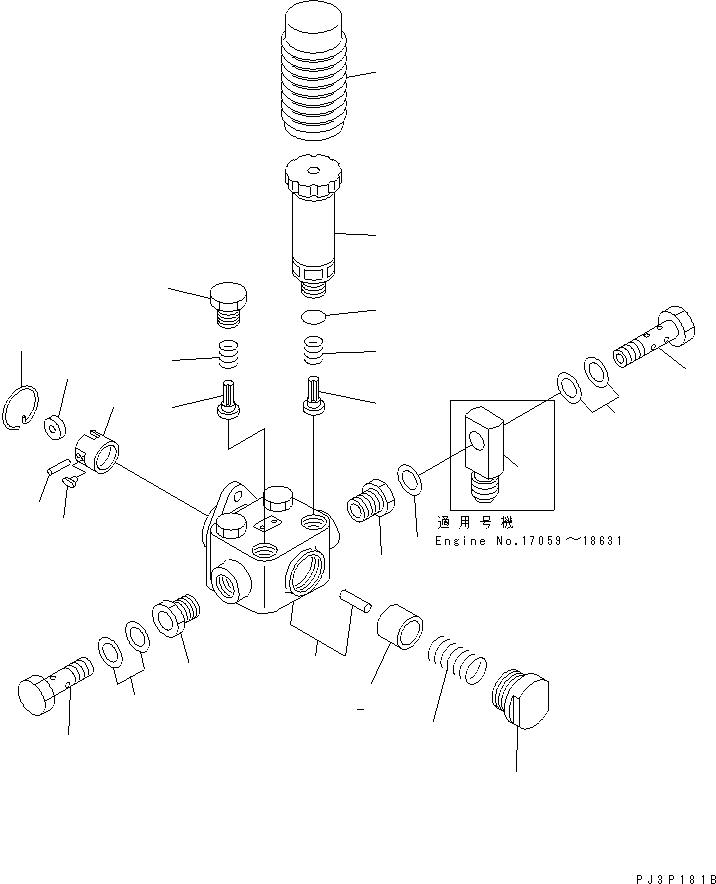 Diesel Generators Komatsu / EGS650       SA6D170A-1(KDP0064C) / FUEL INJECTION PUMP (FEED PUMP) (FOR EXCEPT JAPAN STANDBY POWER SET)(#17059-)(030890 : A4010-F6G6)