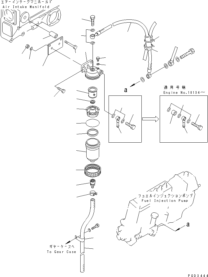 Diesel Generators Komatsu / EGS650       SA6D170A-1(KDP0064C) / WATER SEPARATOR(030950 : A4130-A6A2)