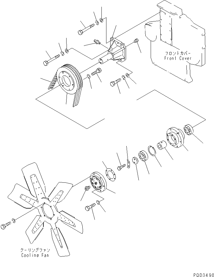Diesel Generators Komatsu / EGS650       SA6D170A-1(KDP0064C) / FAN DRIVE(031210 : A5060-A6A1)