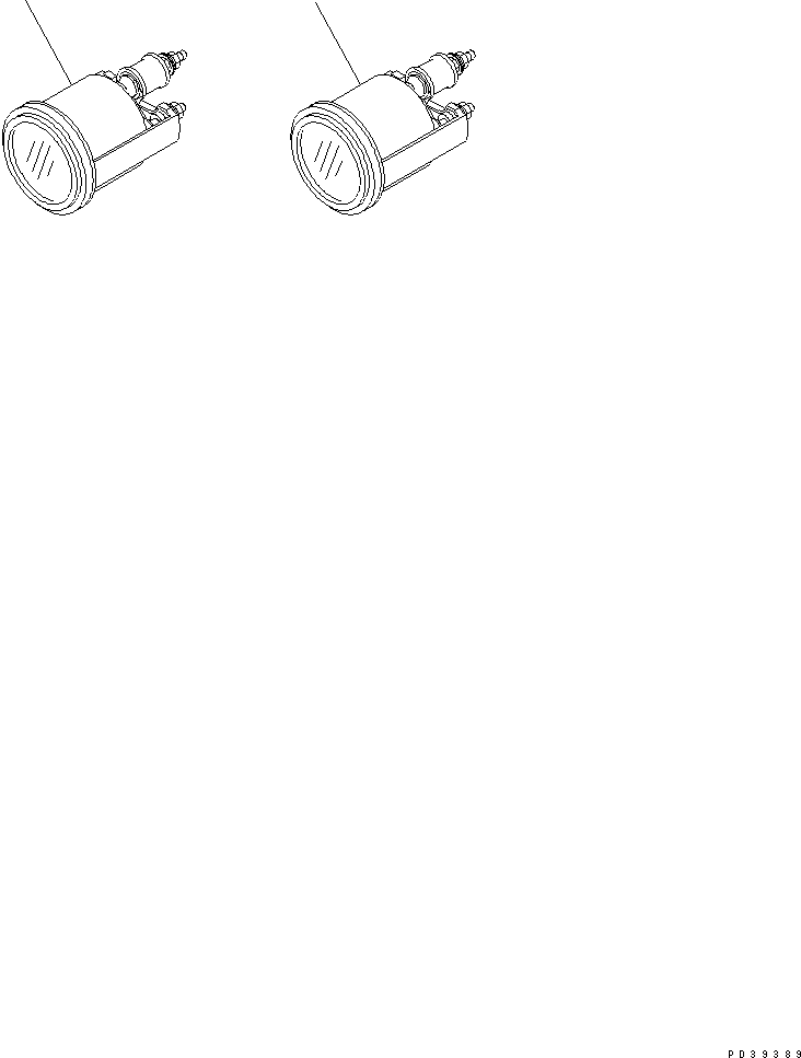 Diesel Generators Komatsu / EGS650       SA6D170A-1(KDP0064C) / PRESSURE AND TEMPERATURE GAUGE(031380 : A9640-A3A1)