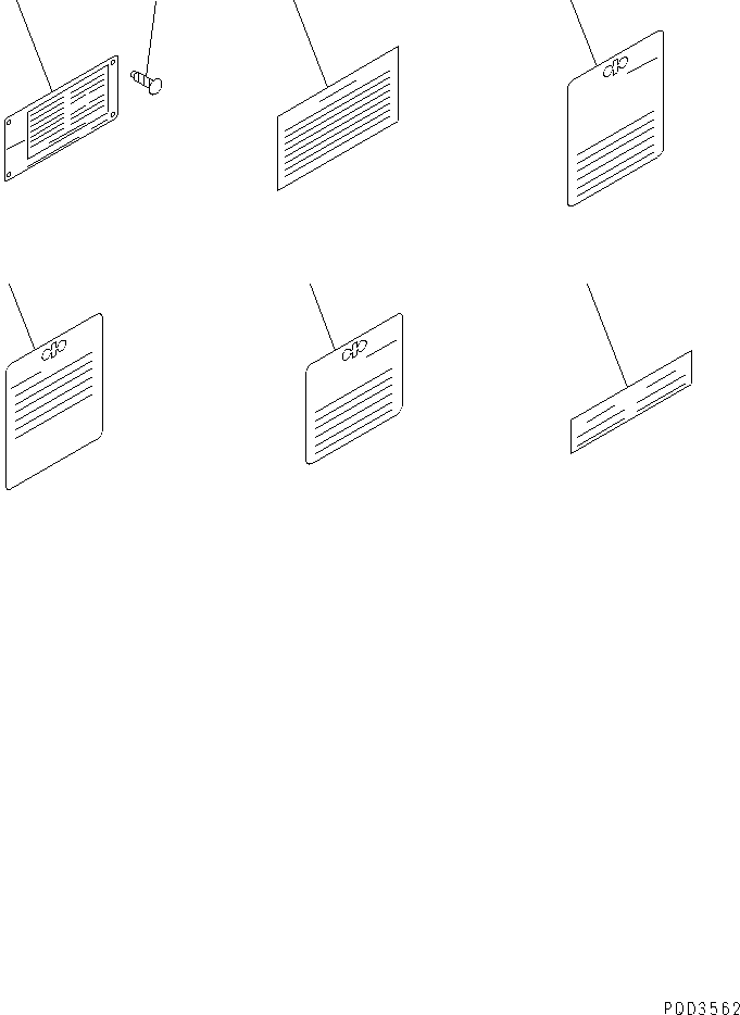 Diesel Generators Komatsu / EGS650       SA6D170A-1(KDP0064C) / NAME PLATE AND CAUTION PLATE (ENGLISH) (WITH A.P.S.)(#17184-)(031480 : A9810-A6K4)