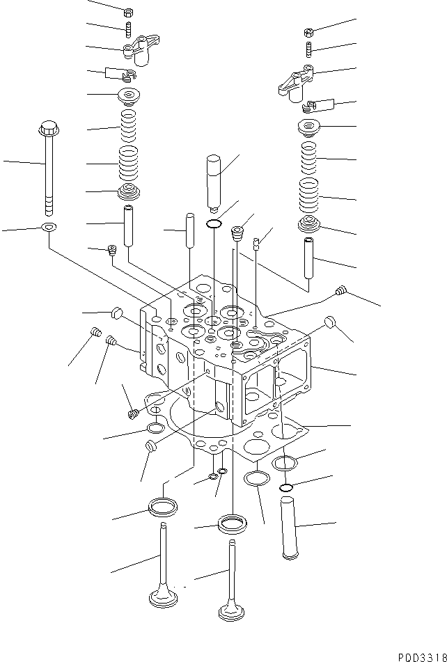 Diesel Generators Komatsu / EGS760       SAA6D170-P740(KDP0311C) / CYLINDER HEAD(#11500-)(030010 : A1010-A6A1)