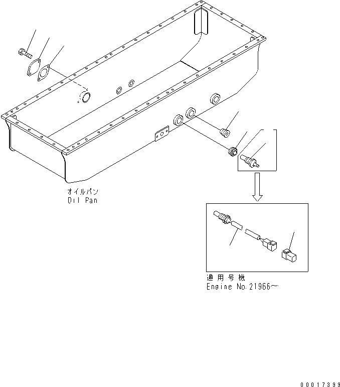 Diesel Generators Komatsu / EGS760       SAA6D170-P740(KDP0311C) / OIL TEMPERATURE SENSOR(#11500-)(030420 : A2190-A6A1)