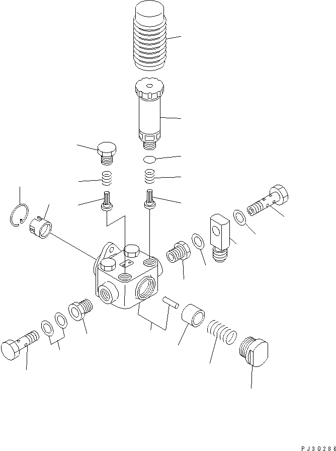 Diesel Generators Komatsu / EGS760       SAA6D170-P740(KDP0311C) / FUEL INJECTION PUMP (FEED PUMP) (INNER PARTS)(#19528-)(030790 : A4010-D6E8B)