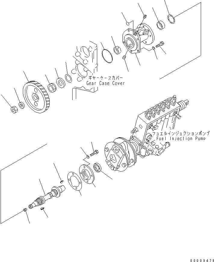 Diesel Generators Komatsu / EGS760       SAA6D170-P740(KDP0311C) / FUEL INJECTION PUMP DRIVE(#17264-)(030870 : A4080-A6C3)