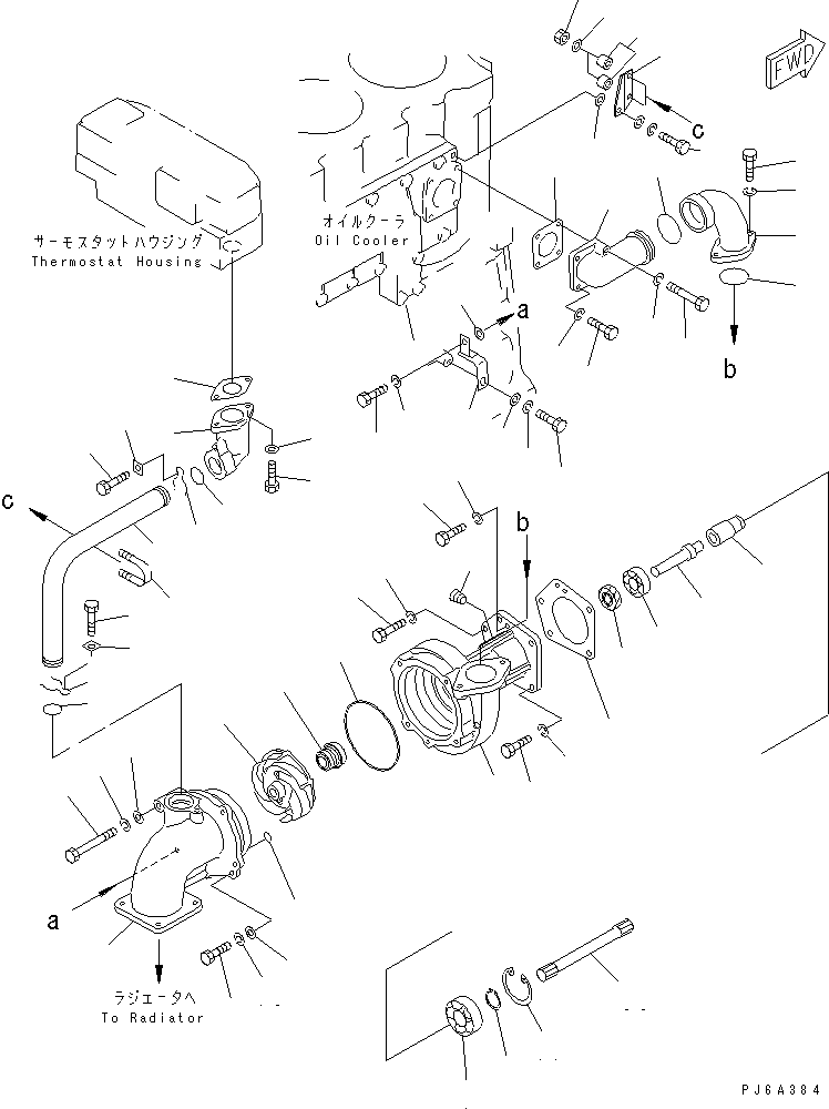 Diesel Generators Komatsu / EGS760       SAA6D170-P740(KDP0311C) / WATER PUMP(#18030-18387)(031010 : A5010-A6A1B)