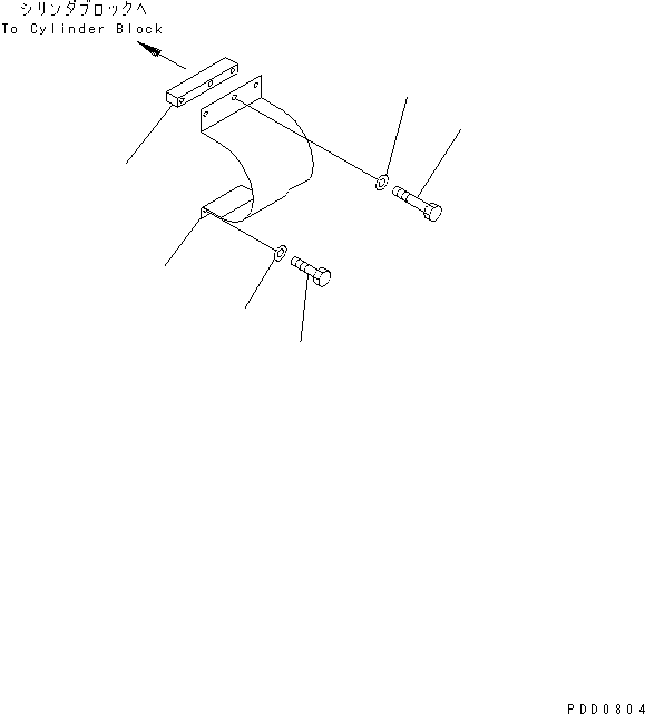 Diesel Generators Komatsu / EGS760       SAA6D170-P740(KDP0311C) / SAFETY GUARD (INJECTION PUMP DRIVE)(#15712-)(031150 : A6910-A6A3)