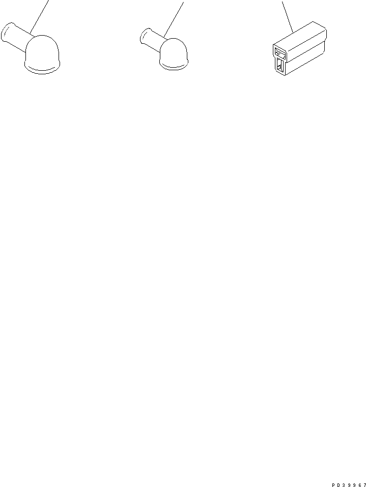 Diesel Generators Komatsu / EGS760       SAA6D170-P740(KDP0311C) / HARNESS CONNECTOR AND TERMINAL CAP(#11500-)(031210 : A9650-A6A1)