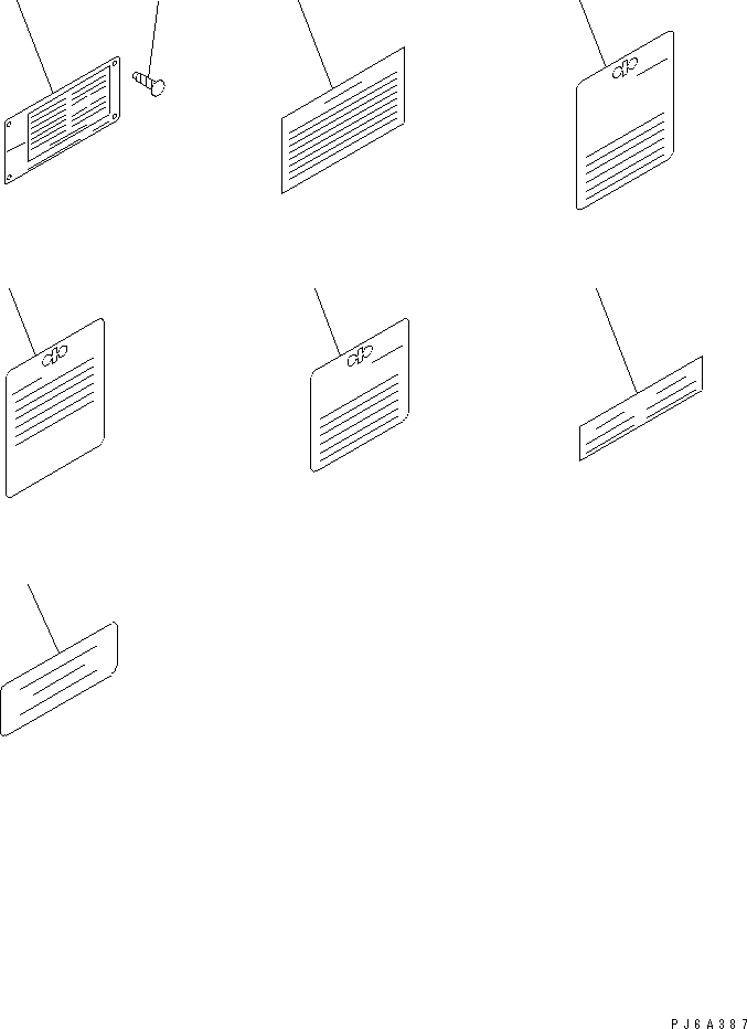 Diesel Generators Komatsu / EGS760       SAA6D170-P740(KDP0311C) / NAME PLATE AND CAUTION PLATE (ENGLISH) (AUTO PRIMING SYSTEM RELATED PARTS) (50HZ ? 60HZ)(#17210-)(031270 : A9810-A6M3)