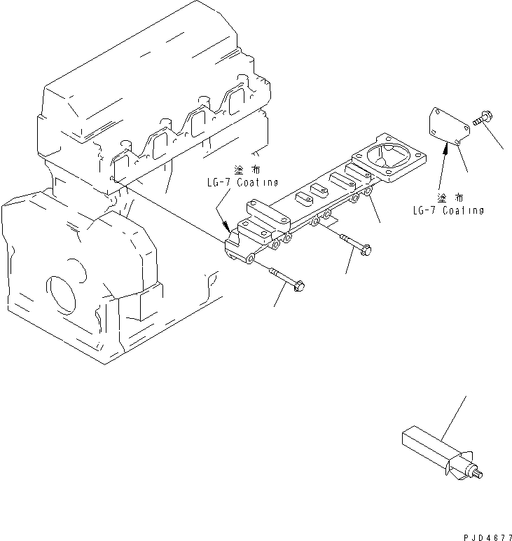 Diesel Generators Komatsu / EGS65-5     S4D95LE-2(KDP0313C) / AIR INTAKE(030060 : A1310-A0A1)