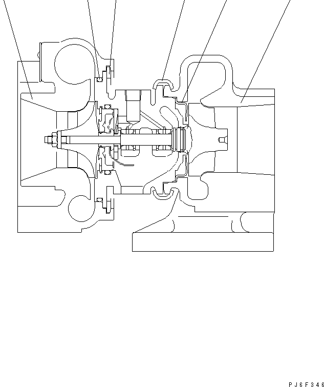 Diesel Generators Komatsu / EGS65-5     S4D95LE-2(KDP0313C) / TURBOCHARGER (INNER PARTS)(#107652-)(030110 : A1530-B0A1)