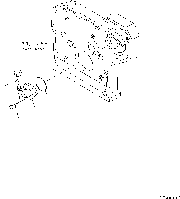 Diesel Generators Komatsu / EGS65-5     S4D95LE-2(KDP0313C) / TACHOMETER DRIVE(#107651-)(030280 : A2810-A0A2)