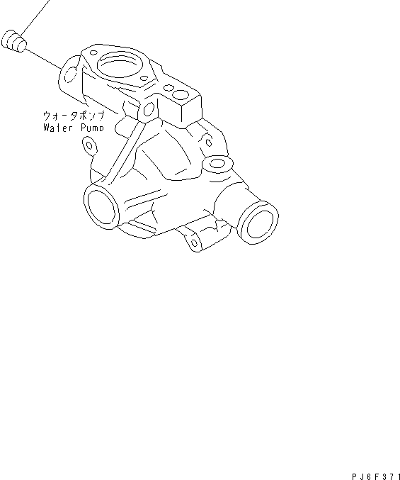 Diesel Generators Komatsu / EGS65-5     S4D95LE-2(KDP0313C) / WATER PUMP RELATED PARTS(#107651-)(030500 : A5090-A0A1)