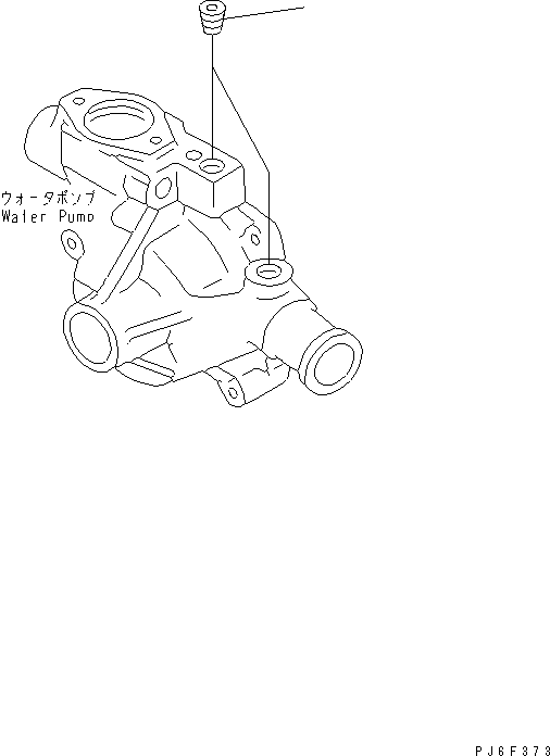 Diesel Generators Komatsu / EGS65-5     S4D95LE-2(KDP0313C) / WATER PUMP RELATED PARTS(#107651-)(030520 : A5120-A0A1)