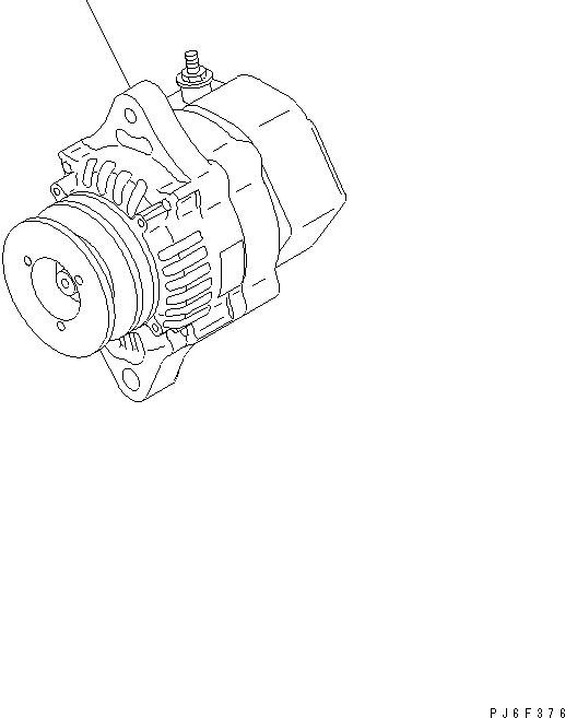 Diesel Generators Komatsu / EGS65-5     S4D95LE-2(KDP0313C) / ALTERNATOR (35A)(#107651-)(030550 : A6010-A0A4)