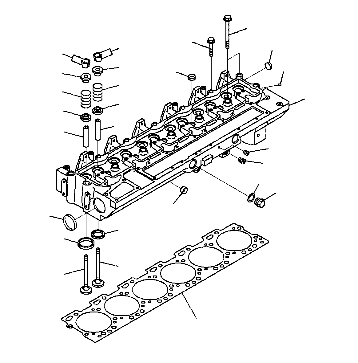 Bulldozers Komatsu / D68ESS-12E0 S/N J20001-UP(KI-00001) / CYLINDER HEAD(|A0000020 : |A0000020)