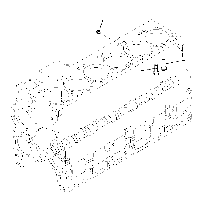 Bulldozers Komatsu / D68ESS-12E0 S/N J20001-UP(KI-00001) / CYLINDER BLOCK (RELATED PARTS)(|A0000305 : |A0000305)