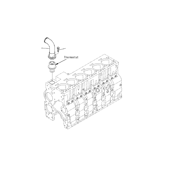 Bulldozers Komatsu / D68ESS-12E0 S/N J20001-UP(KI-00001) / WATER OUTLET CONNECTOR(|A0000560 : |A0000560)
