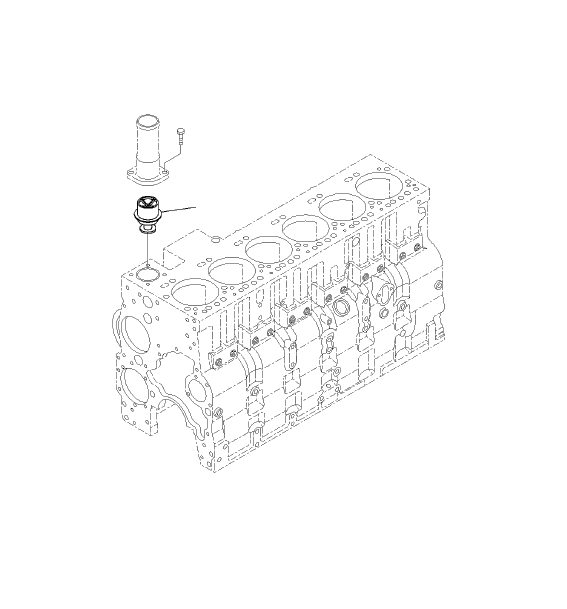 Bulldozers Komatsu / D68ESS-12E0 S/N J20001-UP(KI-00001) / THERMOSTAT(|A0000580 : |A0000580)