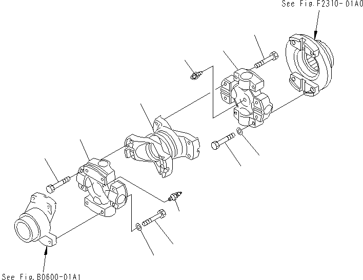 Bulldozers Komatsu / D85ESS-2 S/N J11888-UP(KI-00003) / UNIVERSAL JOINT(#J17560-UP)(|F0150011 : |F0150011)