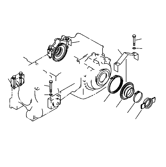 Bulldozers Komatsu / D85ESS-2 S/N J11888-UP(KI-00003) / POWER LINE MOUNT(#J10001-J10774)(|F0150012 : |F0150012)