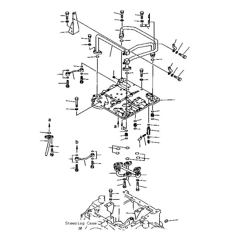 Bulldozers Komatsu / D85ESS-2 S/N J11888-UP(KI-00003) / STEERING (COVER AND PIPING)(|F0150025 : |F0150025)