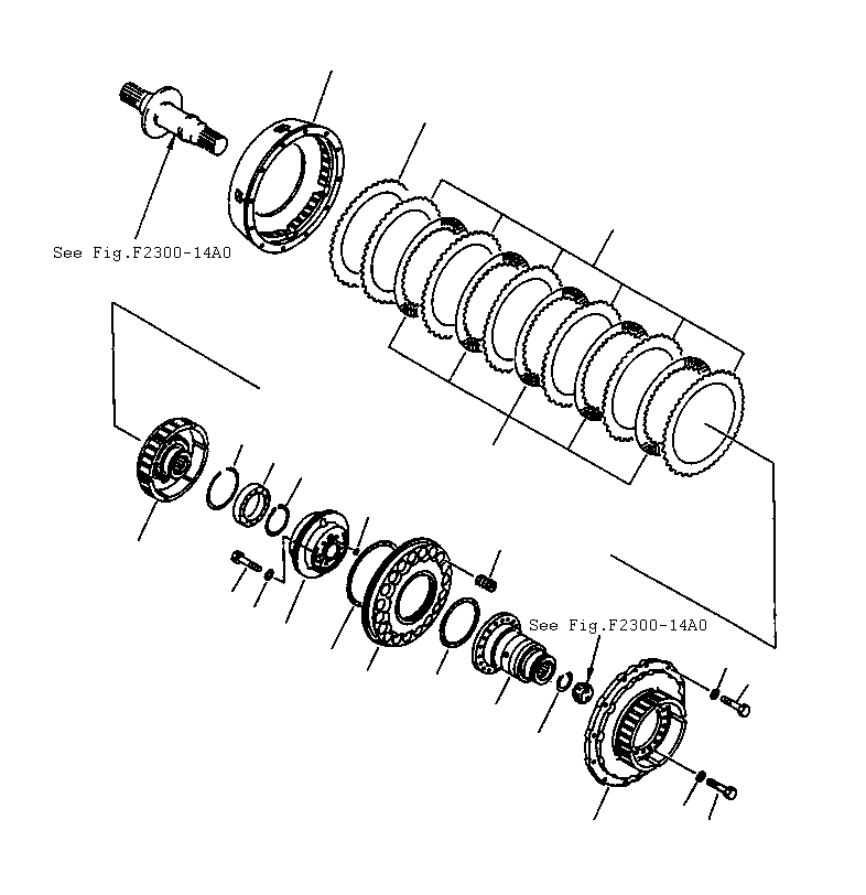 Bulldozers Komatsu / D85ESS-2 S/N J11888-UP(KI-00003) / STEERING (CLUTCH)(|F0150027 : |F0150027)