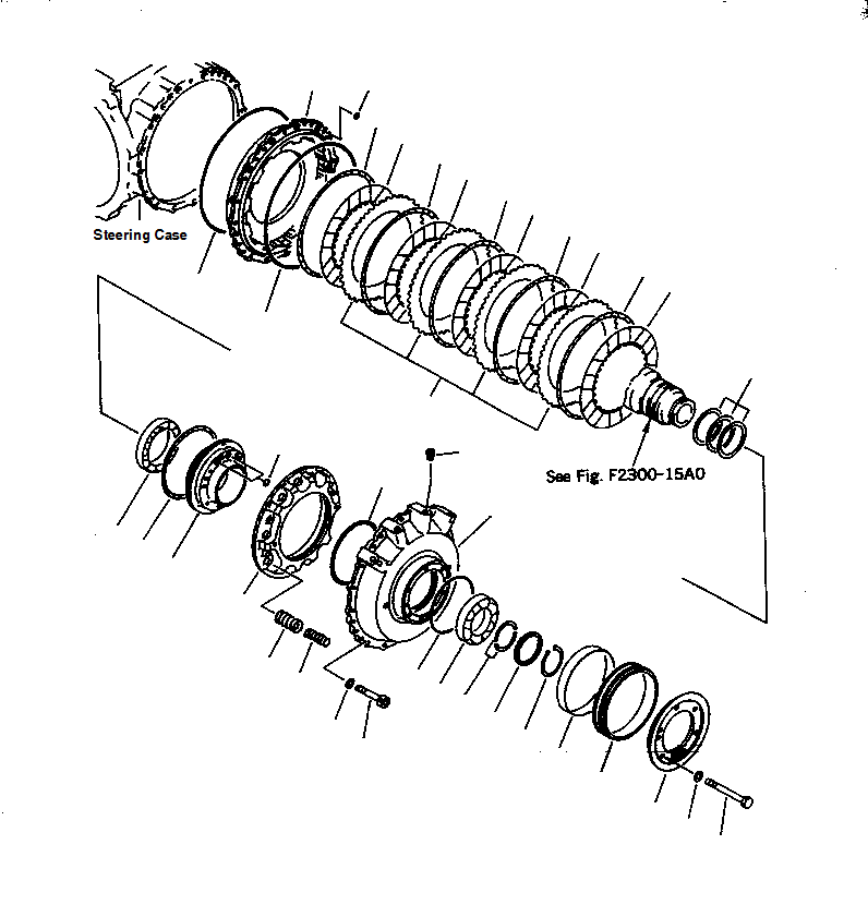 Bulldozers Komatsu / D85ESS-2 S/N J11888-UP(KI-00003) / STEERING (BRAKE)(|F0150028 : |F0150028)