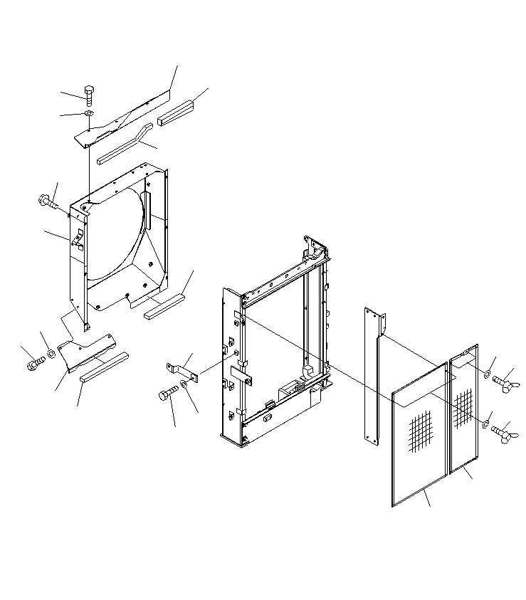 Excavators Komatsu / PC130F-7 S/N J10001-UP(KI-00005) / COOLING (NET AND SHROUD)(|C0060030 : |C0060030)