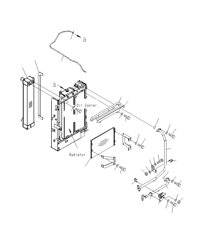 Excavators Komatsu / PC130F-7 S/N J10001-UP(KI-00005) / COOLING (AFTER COOLER AND CONDENSER) (WITH AIR CONDITIONER)(OPTIONAL)(|C0060041 : |C0060041)