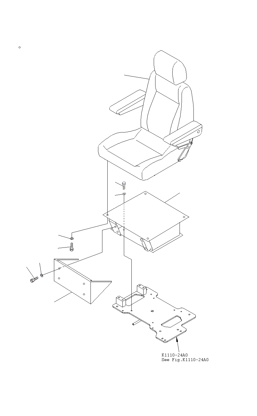 Excavators Komatsu / PC130F-7 S/N J10001-UP(KI-00005) / OPERATORS SEAT (RIGID)(|K0210010 : |K0210010)