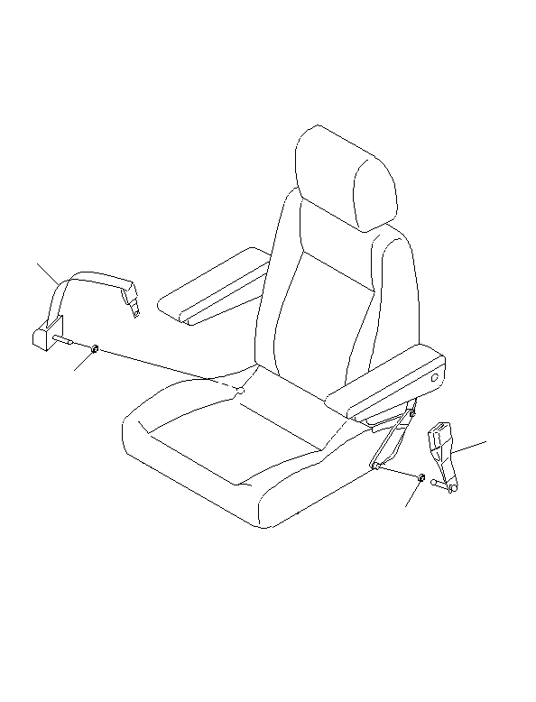 Excavators Komatsu / PC130F-7 S/N J10001-UP(KI-00005) / SEAT BELT (2 INCH)(OPTIONAL)(|K0210018 : |K0210018)