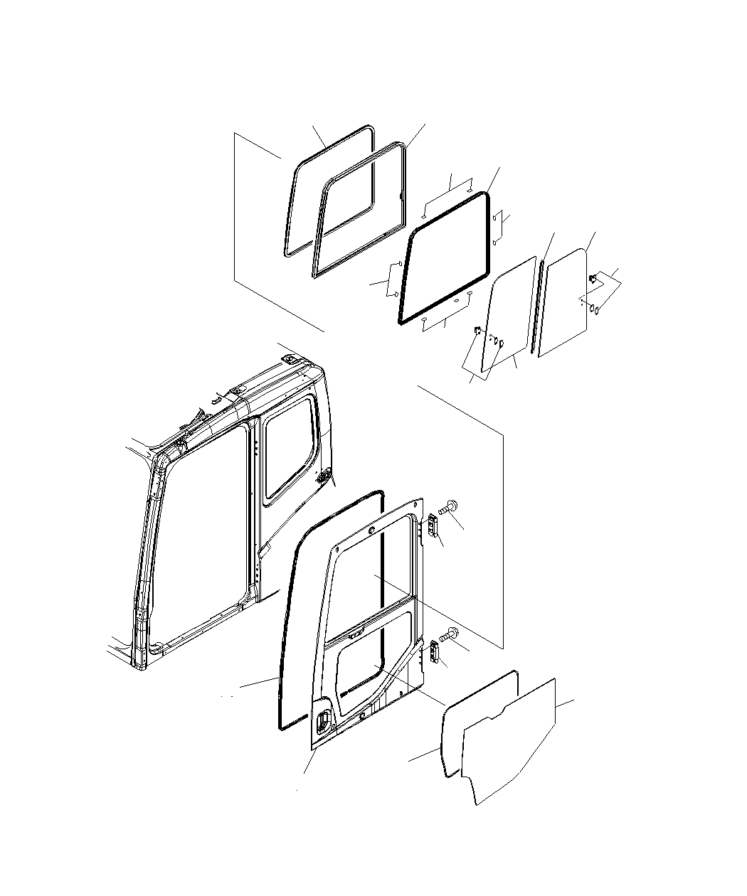 Excavators Komatsu / PC130F-7 S/N J10001-UP(KI-00005) / FLOOR FRAME (OPERATOR