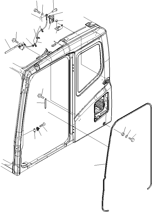 Excavators Komatsu / PC130F-7 S/N J10001-UP(KI-00005) / FLOOR FRAME (OPERATOR