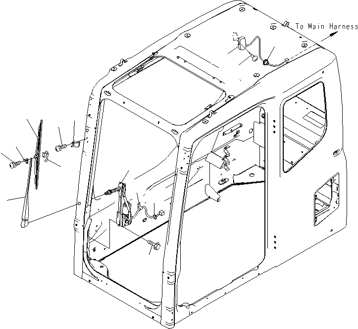Excavators Komatsu / PC130F-7 S/N J10001-UP(KI-00005) / FLOOR FRAME (OPERATOR