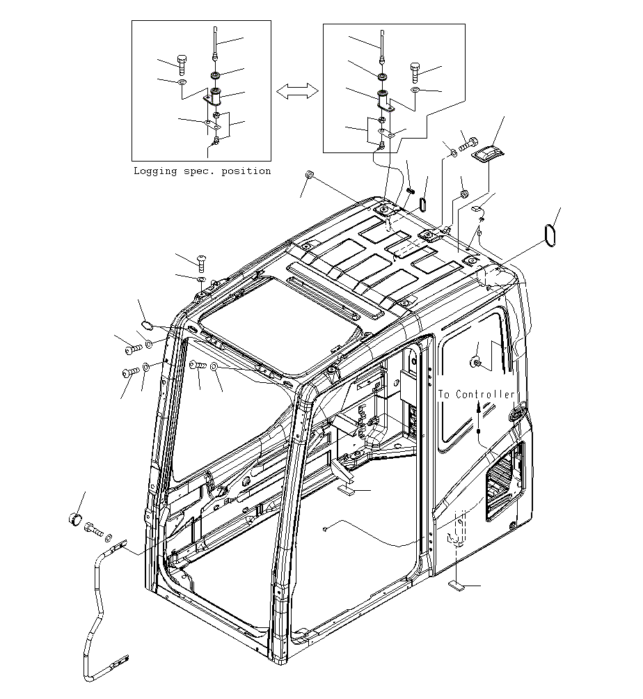 Excavators Komatsu / PC130F-7 S/N J10001-UP(KI-00005) / FLOOR FRAME (OPERATOR
