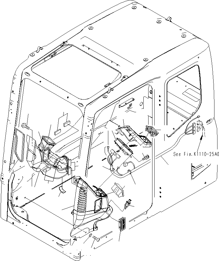 Excavators Komatsu / PC130F-7 S/N J10001-UP(KI-00005) / FLOOR FRAME (OPERATOR