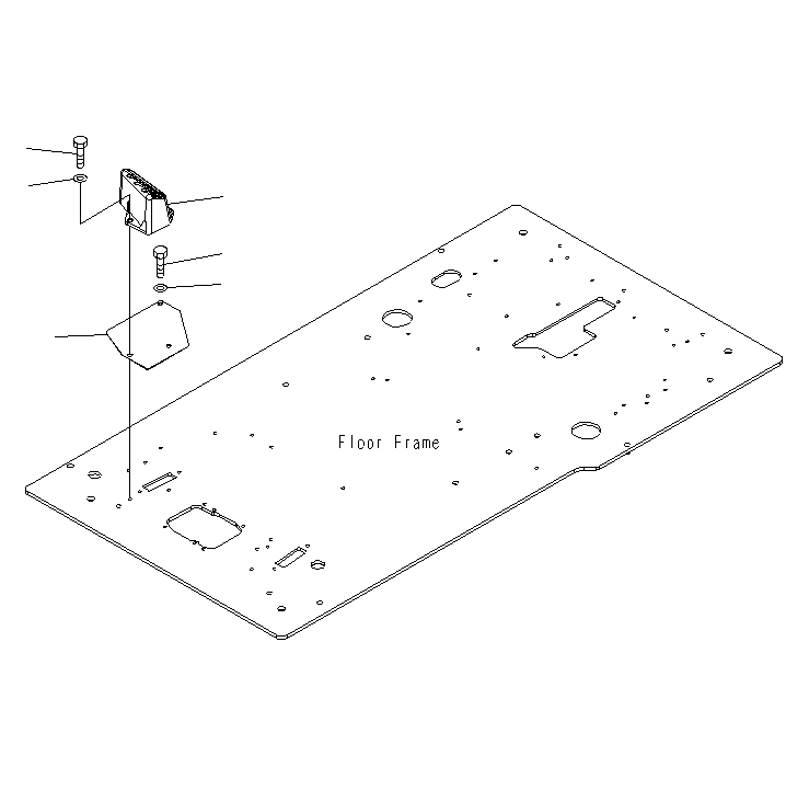 Excavators Komatsu / PC130F-7 S/N J10001-UP(KI-00005) / FLOOR FRAME (OPERATOR