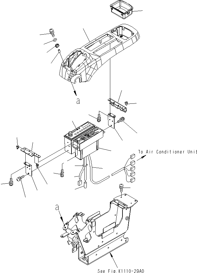 Excavators Komatsu / PC130F-7 S/N J10001-UP(KI-00005) / FLOOR FRAME (OPERATOR