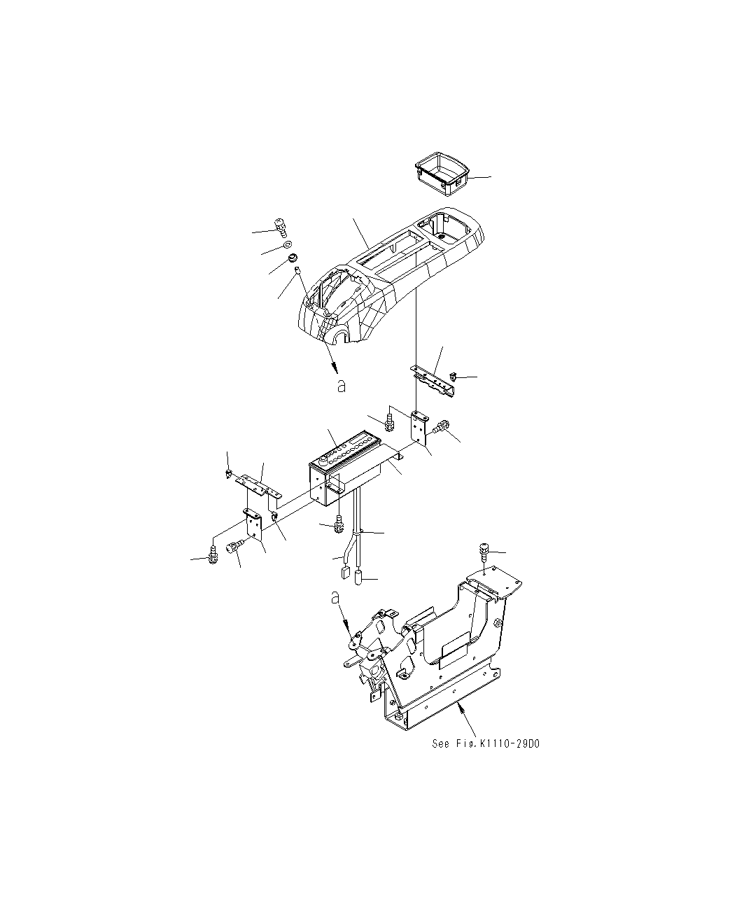 Excavators Komatsu / PC130F-7 S/N J10001-UP(KI-00005) / FLOOR FRAME (OPERATOR