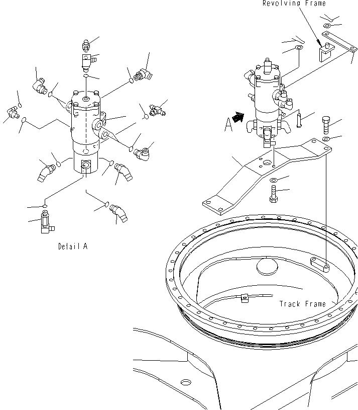 Excavators Komatsu / PC130F-7 S/N J10001-UP(KI-00005) / SWIVEL JOINT (RELATED PARTS)(|N0270040 : |N0270040)
