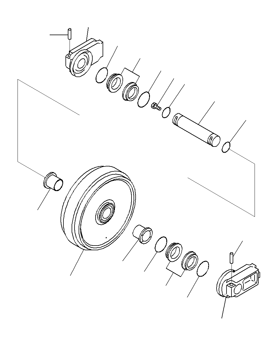 Excavators Komatsu / PC130F-7 S/N J10001-UP(KI-00005) / FRONT IDLER(|R0330010 : |R0330010)