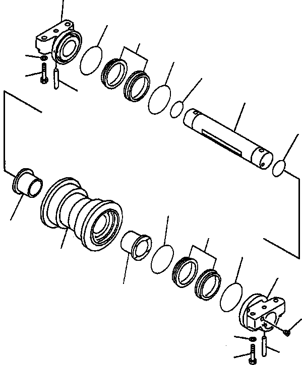 Excavators Komatsu / PC130F-7 S/N J10001-UP(KI-00005) / TRACK ROLLER UPPER(|R0330040 : |R0330040)