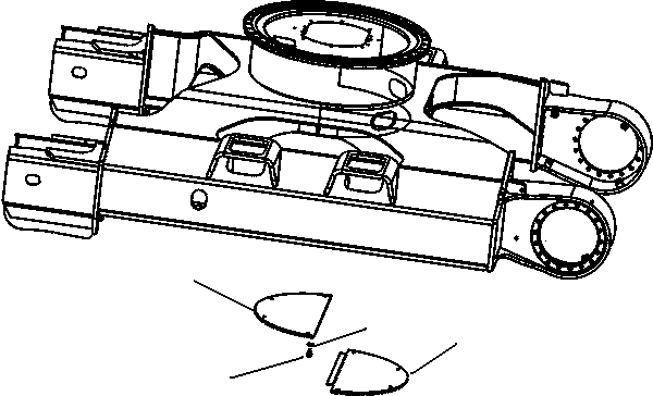 Excavators Komatsu / PC130F-7 S/N J10001-UP(KI-00005) / TRACK FRAME UNDER COVER(|R0330070 : |R0330070)