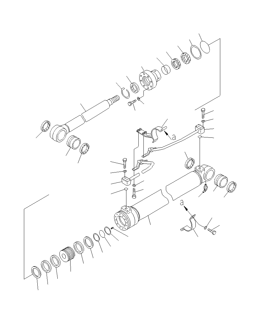Excavators Komatsu / PC130F-7 S/N J10001-UP(KI-00005) / BOOM CYLINDER (FOR SHEAR HEAD)(J12367-UP)(100 HOUR)(|T0360067 : |T0360067)