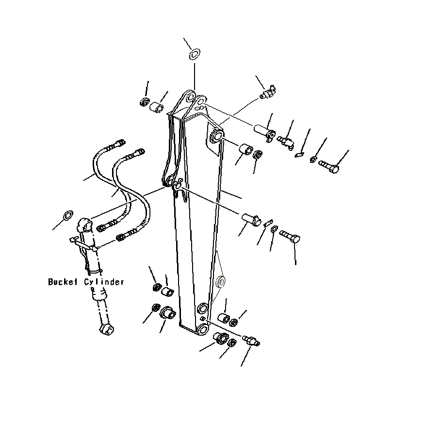 Excavators Komatsu / PC130F-7 S/N J10001-UP(KI-00005) / ARM LOGGING LONG REACH(|T0360096 : |T0360096)
