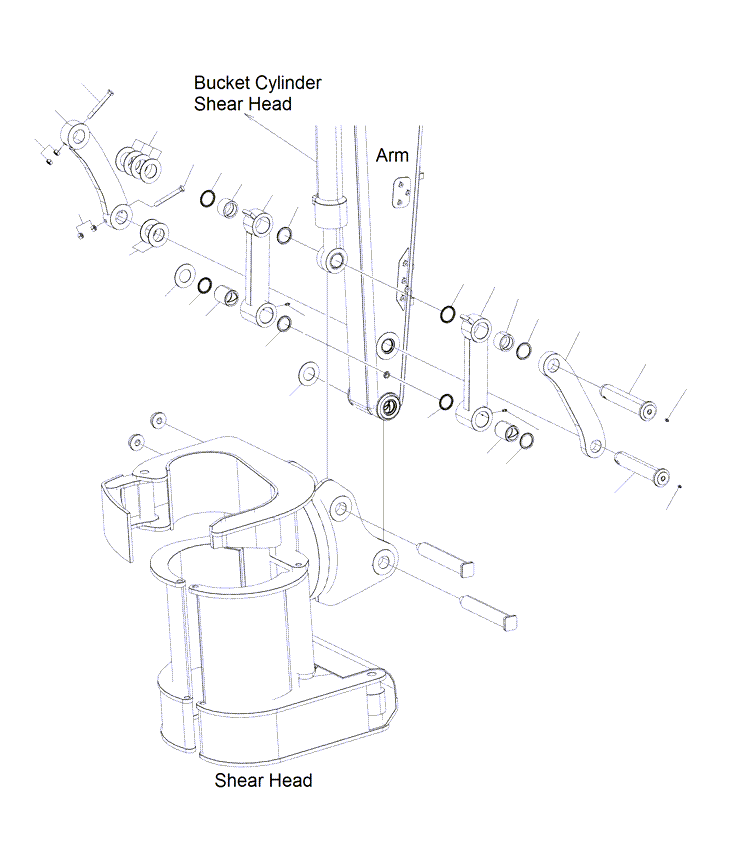 Excavators Komatsu / PC130F-7 S/N J10001-UP(KI-00005) / BUCKET LINK SHEAR HEAD (J12367-UP)(|T0360112 : |T0360112)