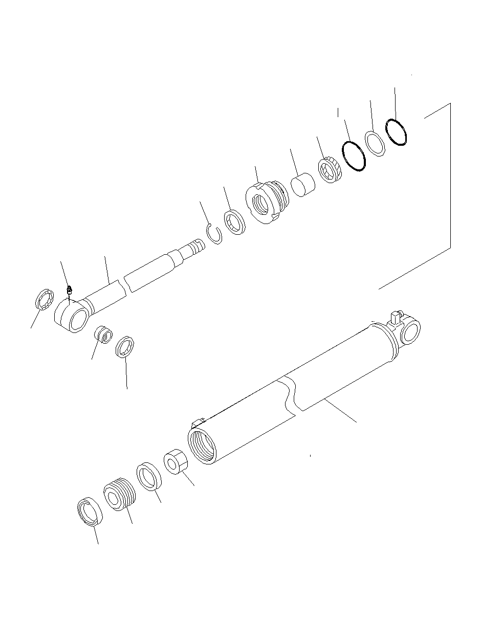 Excavators Komatsu / PC130F-7 S/N J10001-UP(KI-00005) / RLG CYLINDER (RLG 0.33M2)(|Y0510169 : |Y0510169)