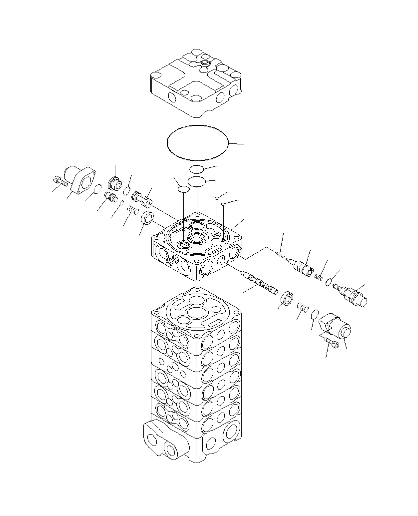 Excavators Komatsu / PC130F-7 S/N J10001-UP(KI-00005) / MAIN VALVE (1 ACTUATOR)(1/2)(|Y0510351 : |Y0510351)